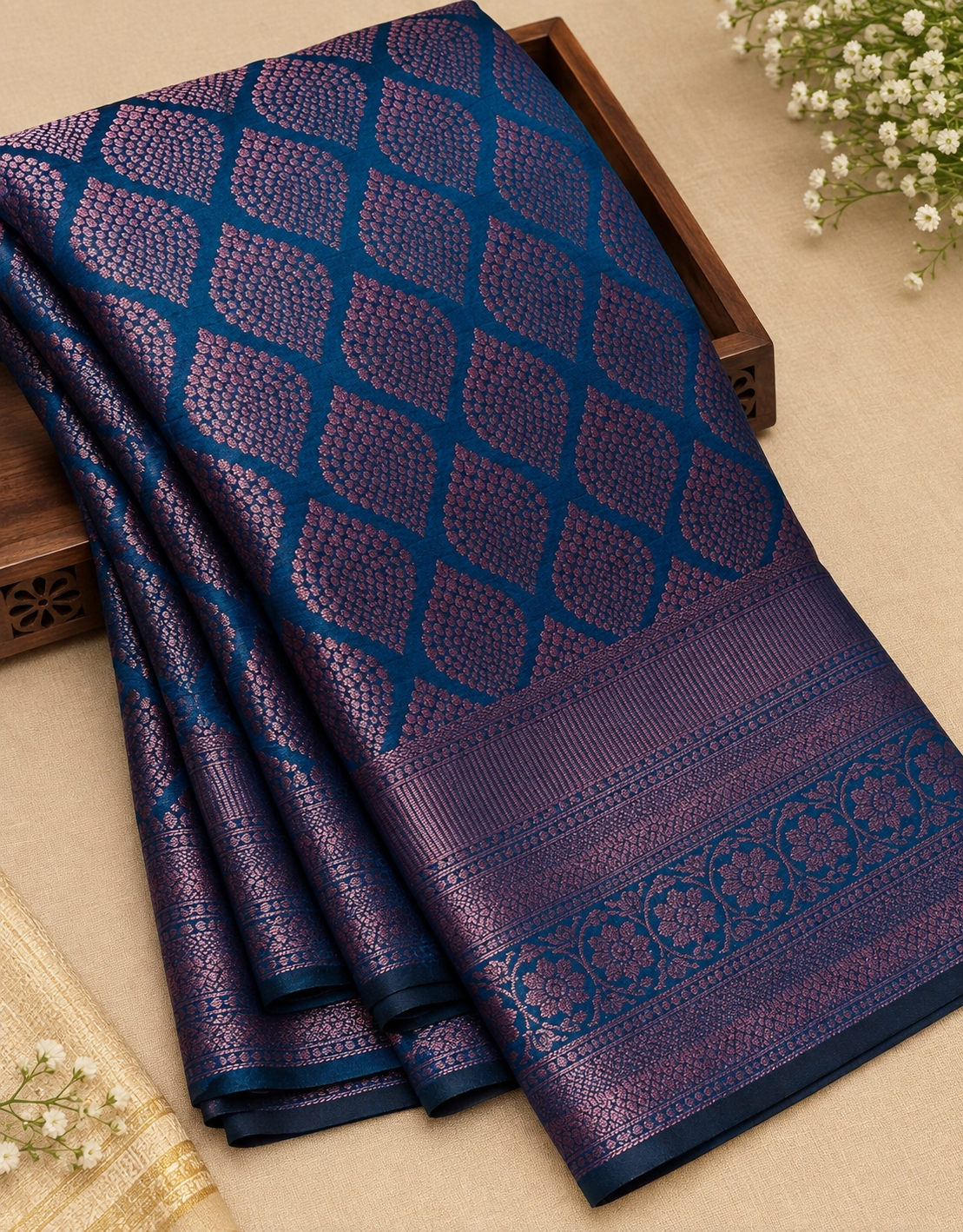 Soft Silk Saree with Unstitched Blouse Piece