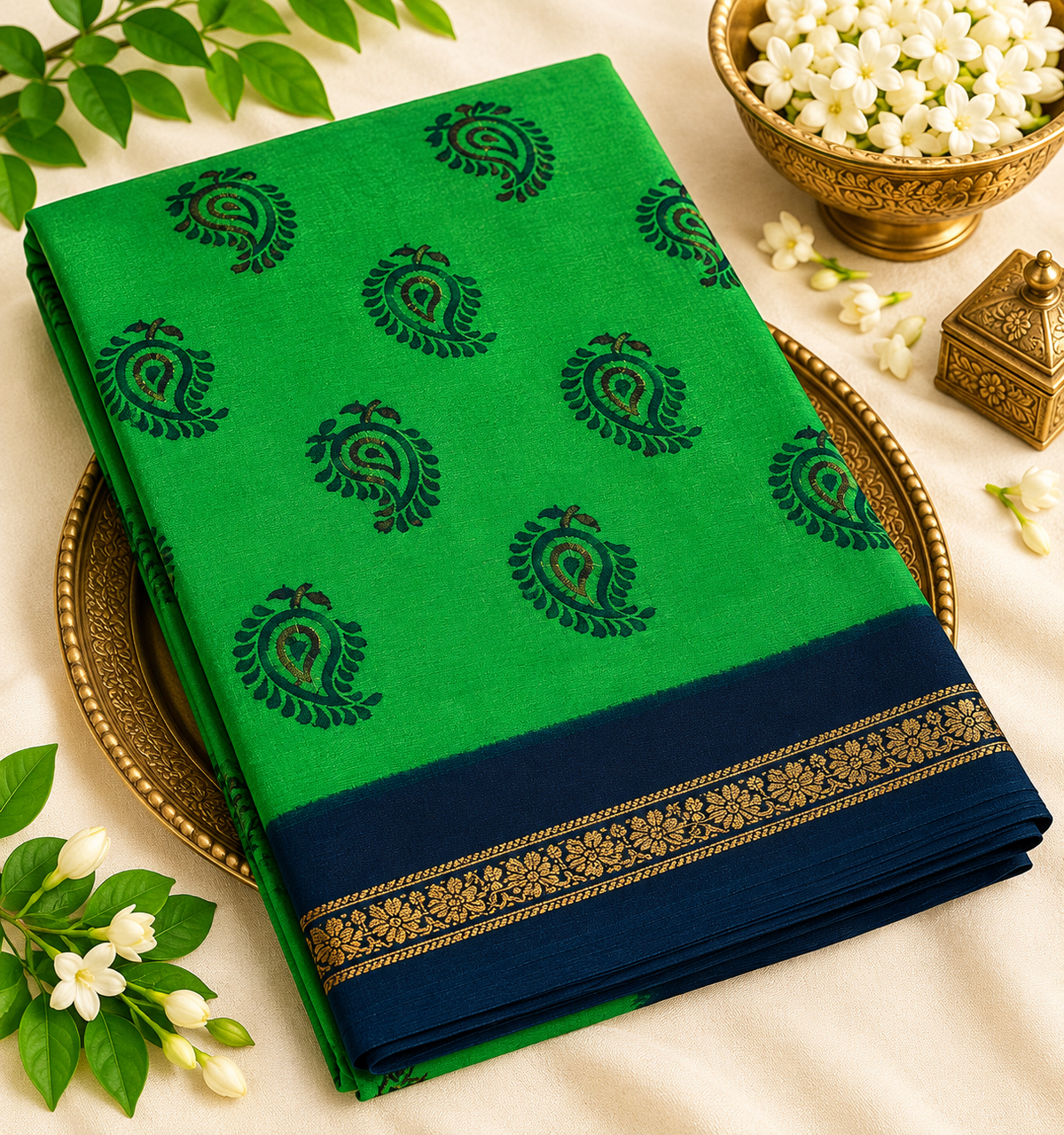 Sungudi Pure Cotton Saree