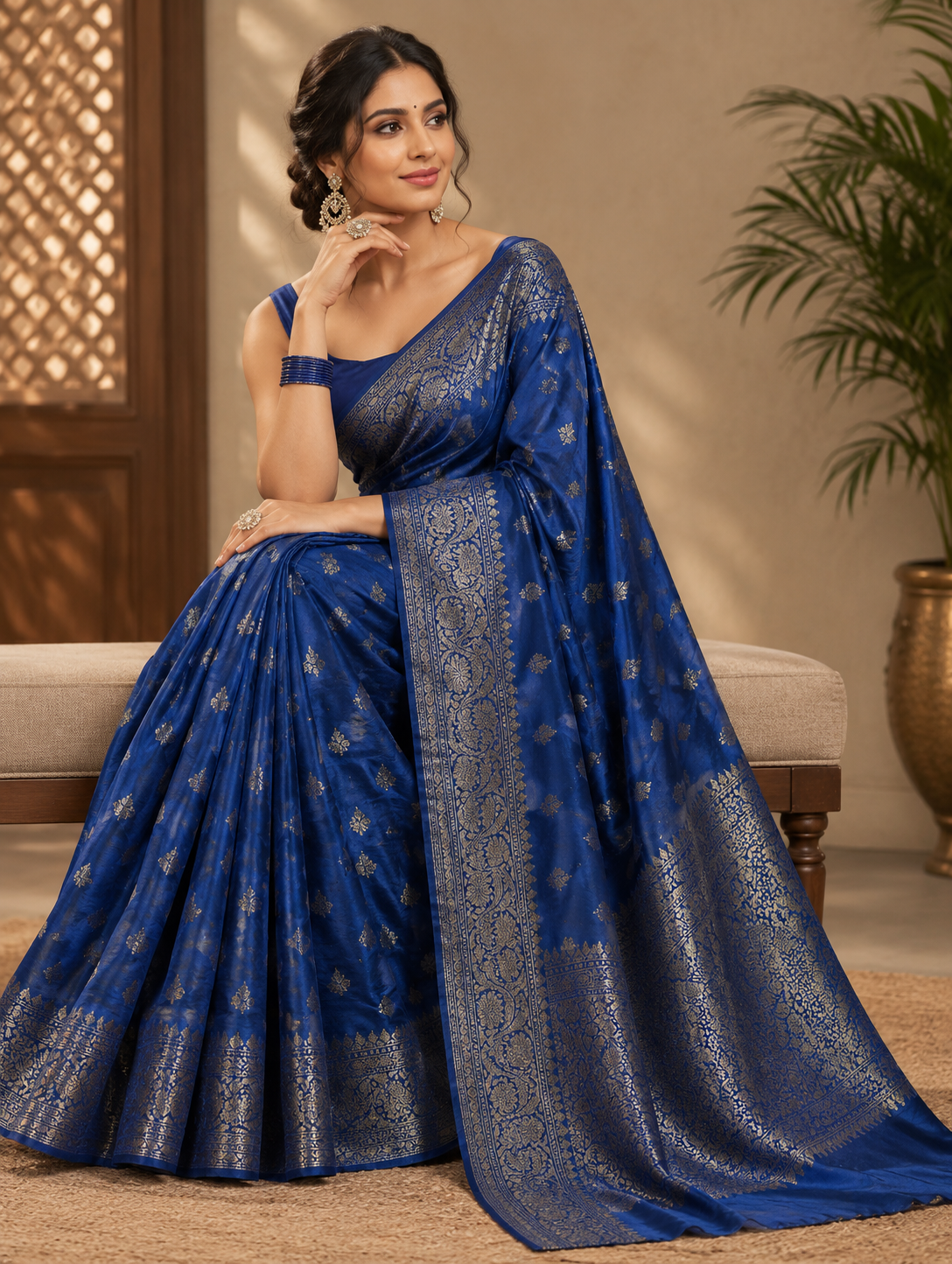 Soft Silk Saree with Unstitched Blouse Piece