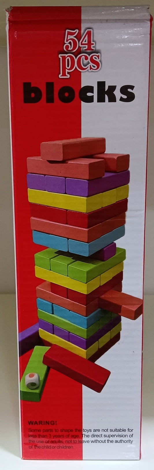 54 Pcs Wooden Tumbling Tower