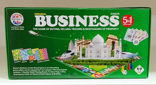 5 in 1 Business Junior Deluxe Board Game