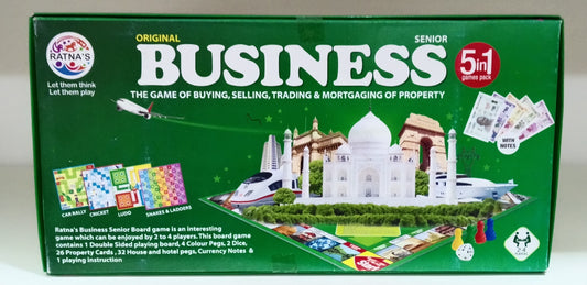 5 in 1 Business Senior Deluxe Board Game