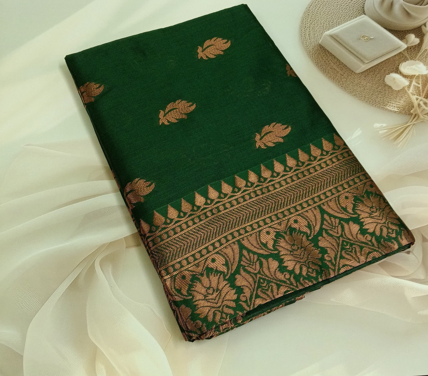 Soft Silk Saree with Unstitched Blouse Piece
