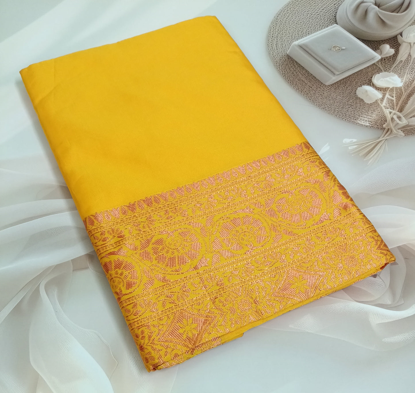 Soft Silk Saree with Unstitched Blouse Piece