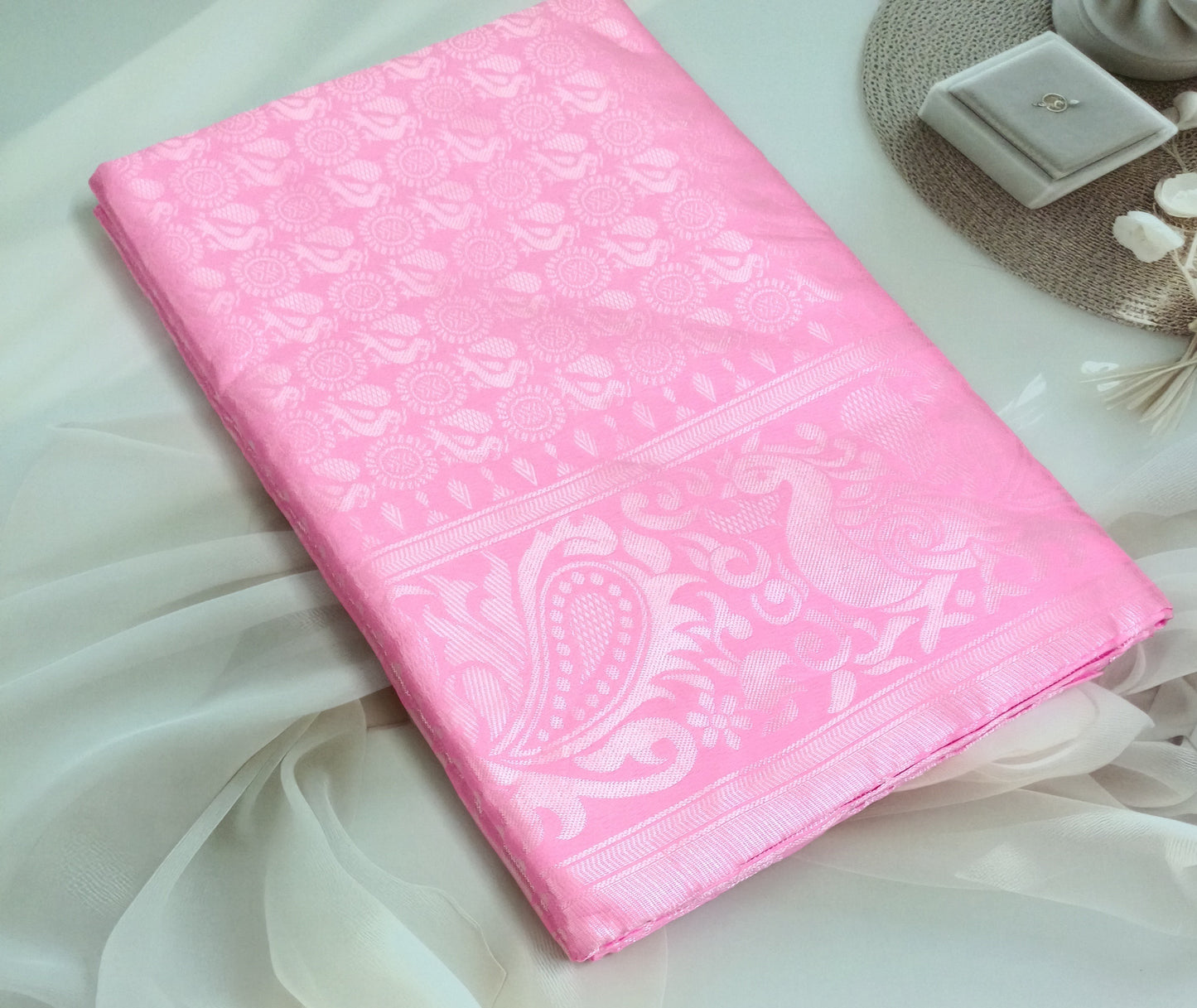 Soft Silk Saree with Unstitched Blouse Piece