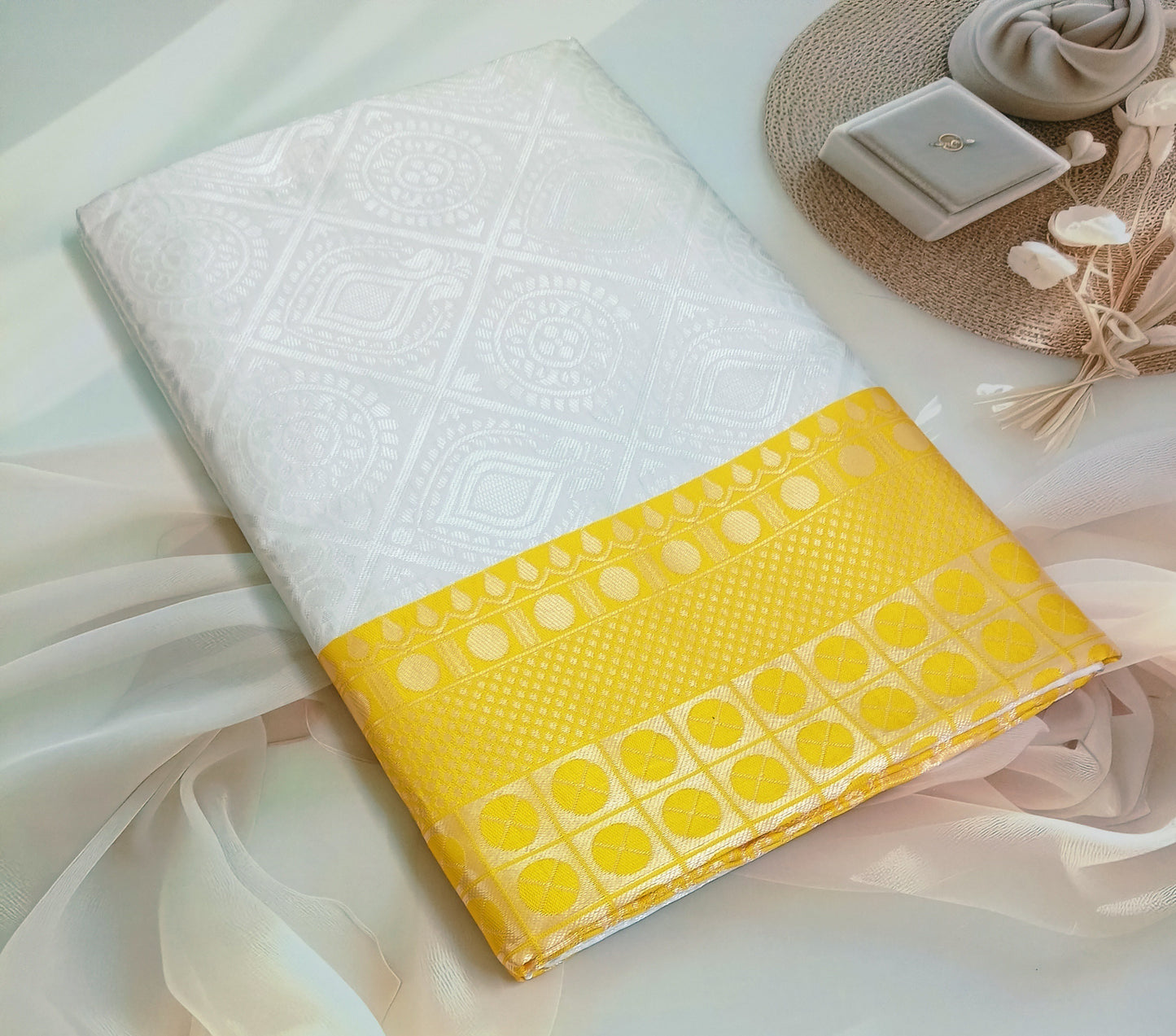 Soft Silk Saree with Unstitched Blouse Piece