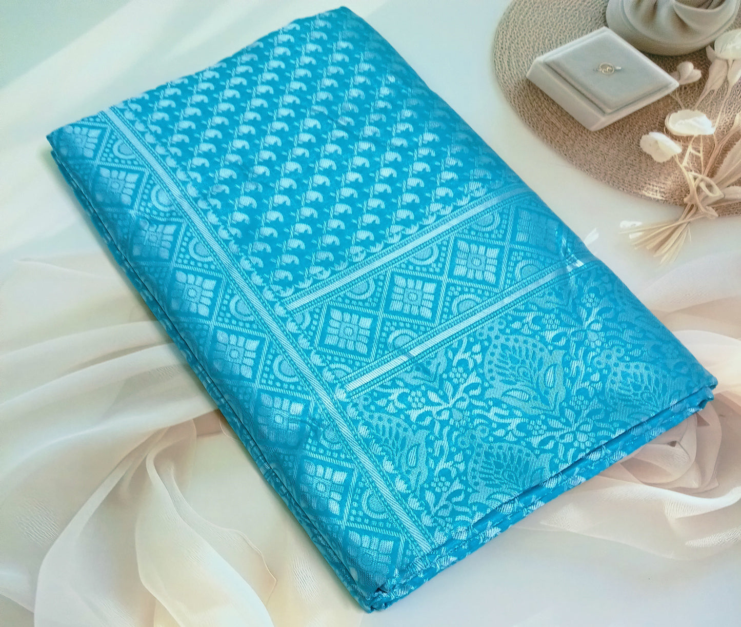 Soft Silk Saree with Unstitched Blouse Piece