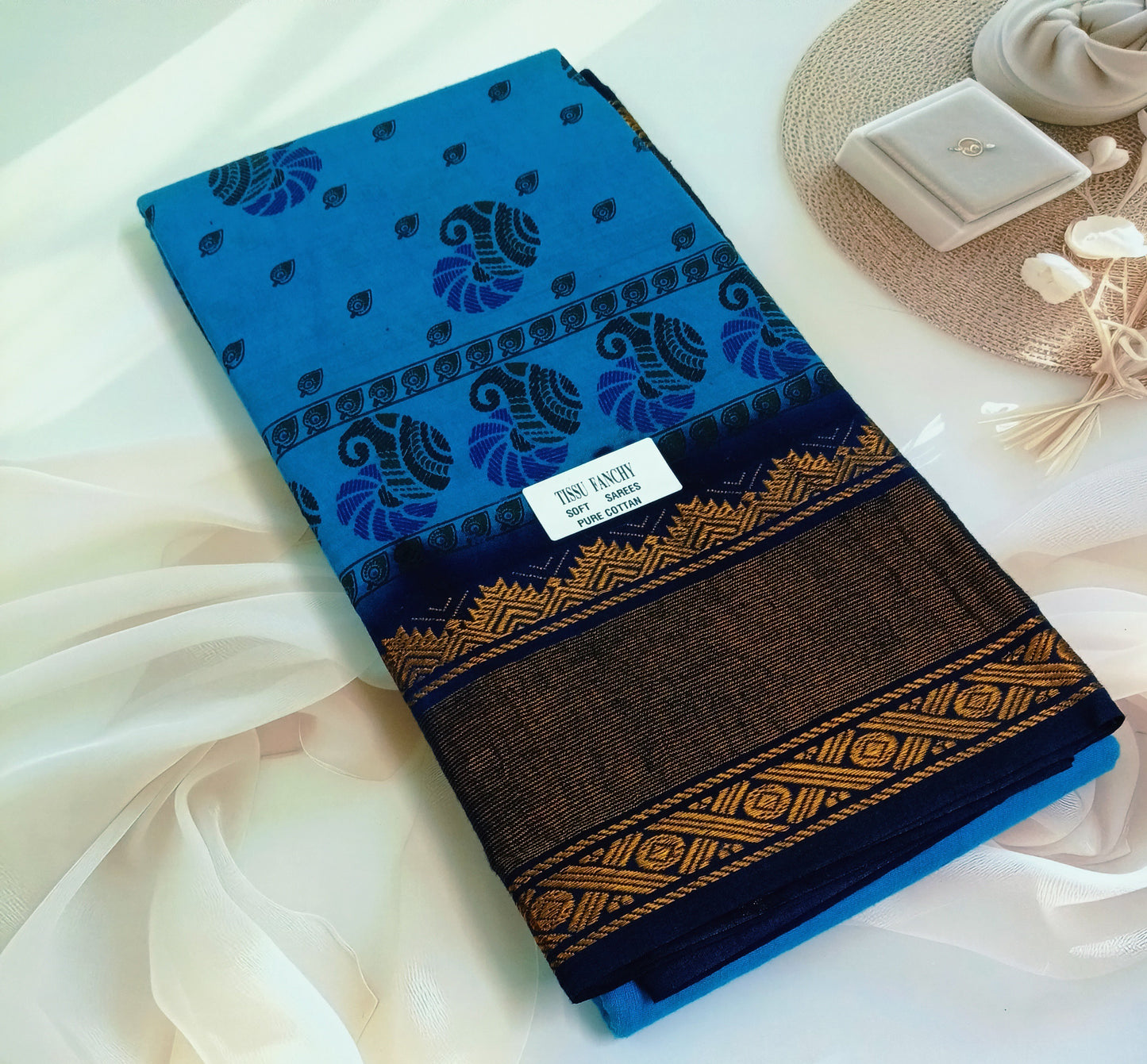 Bandhini Pure Cotton Saree
