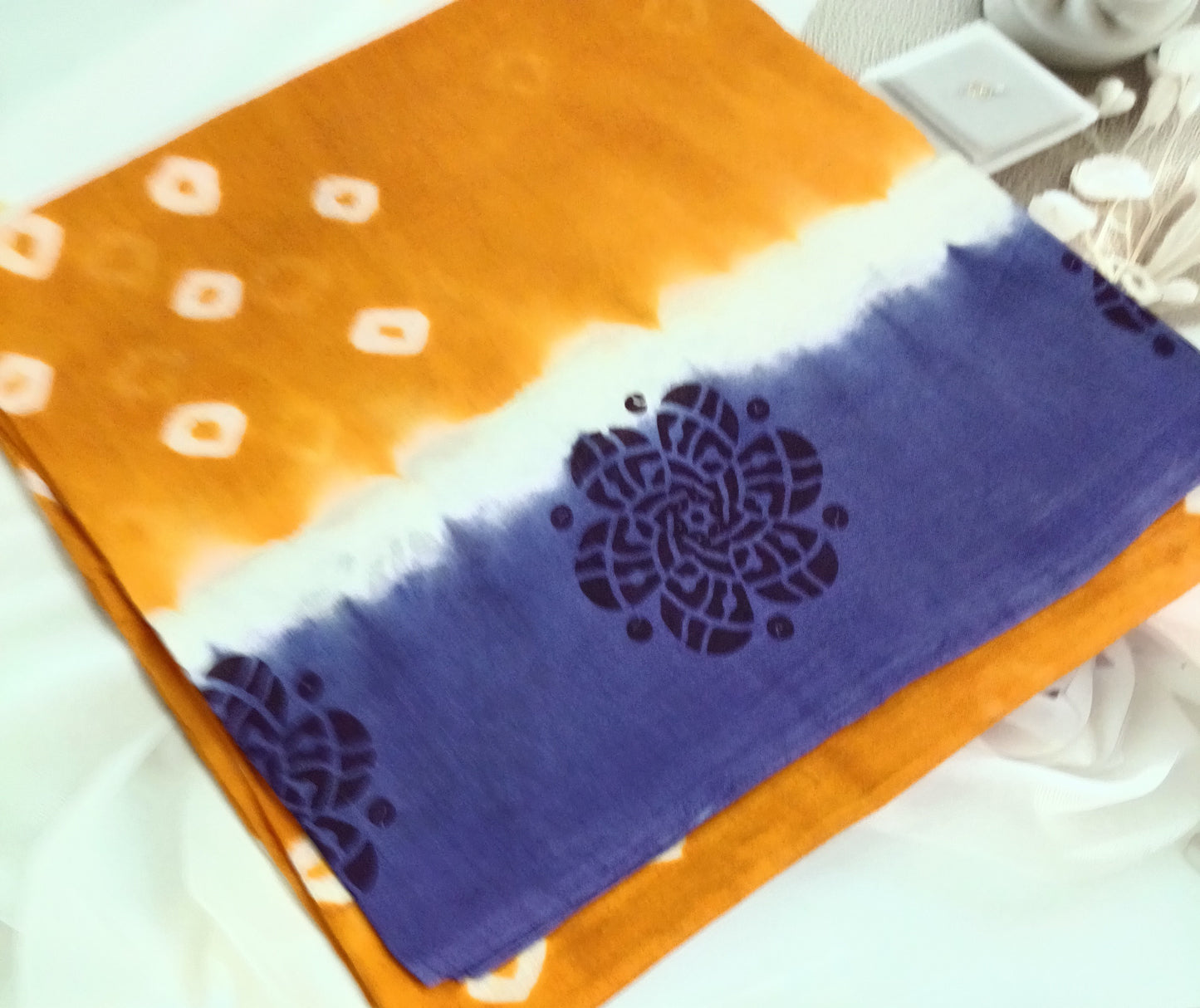 Bandhini Pure Cotton Saree