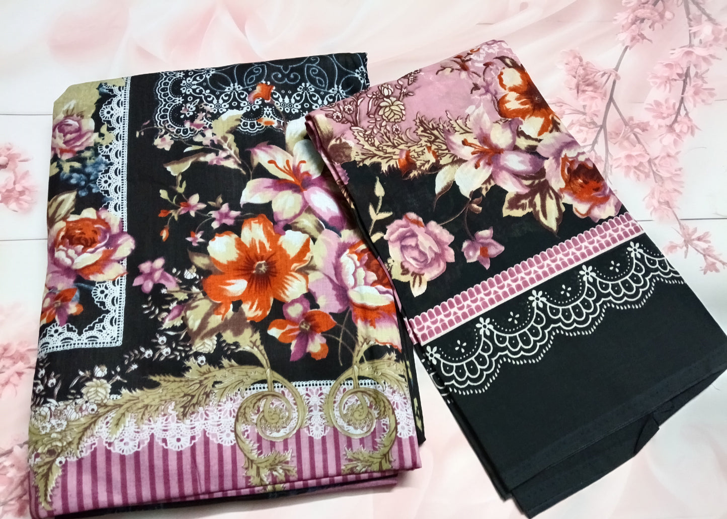 Women's Cotton Print Unstitched Salwar Suit Material