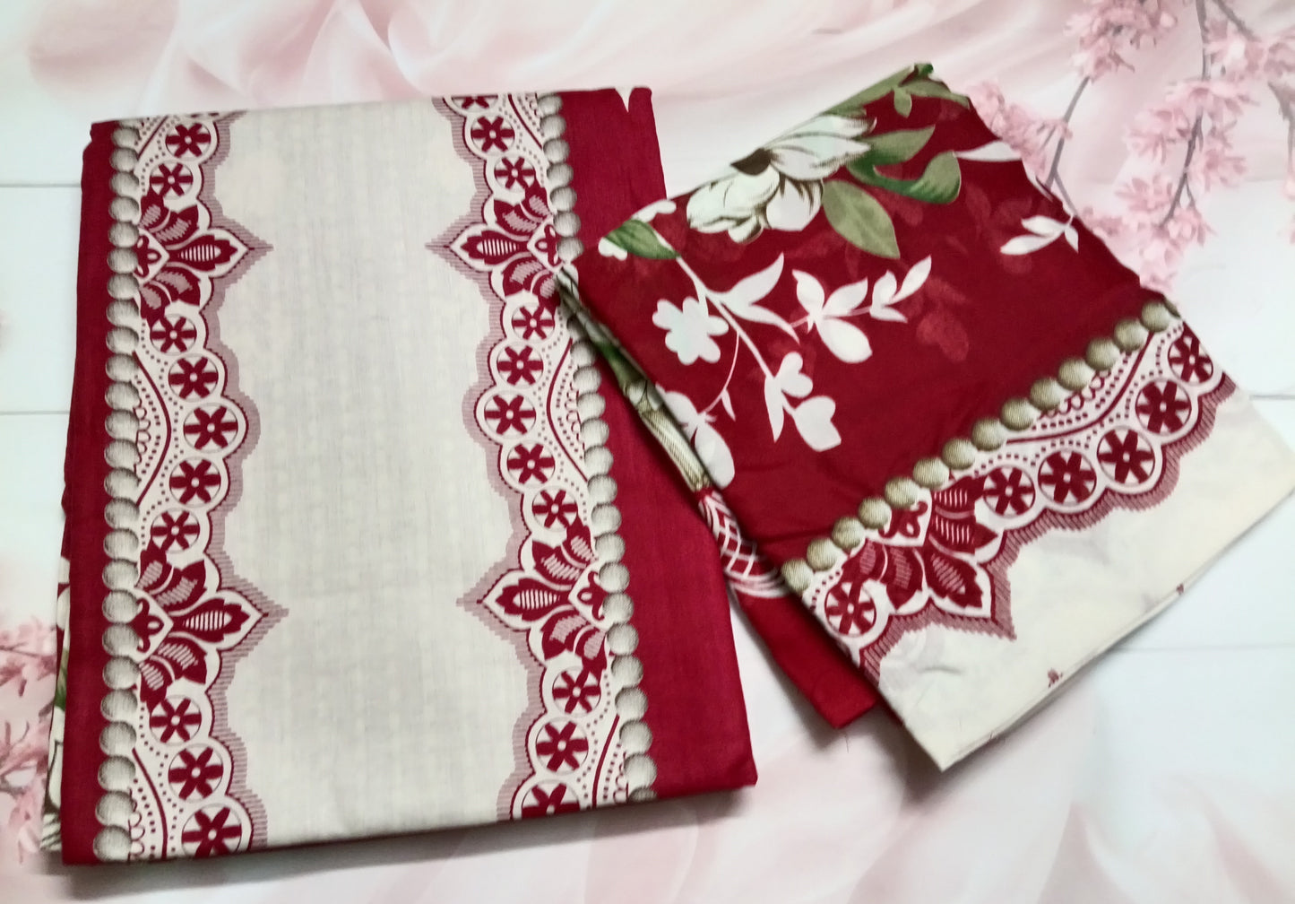 Women's Cotton Print Unstitched Salwar Suit Material
