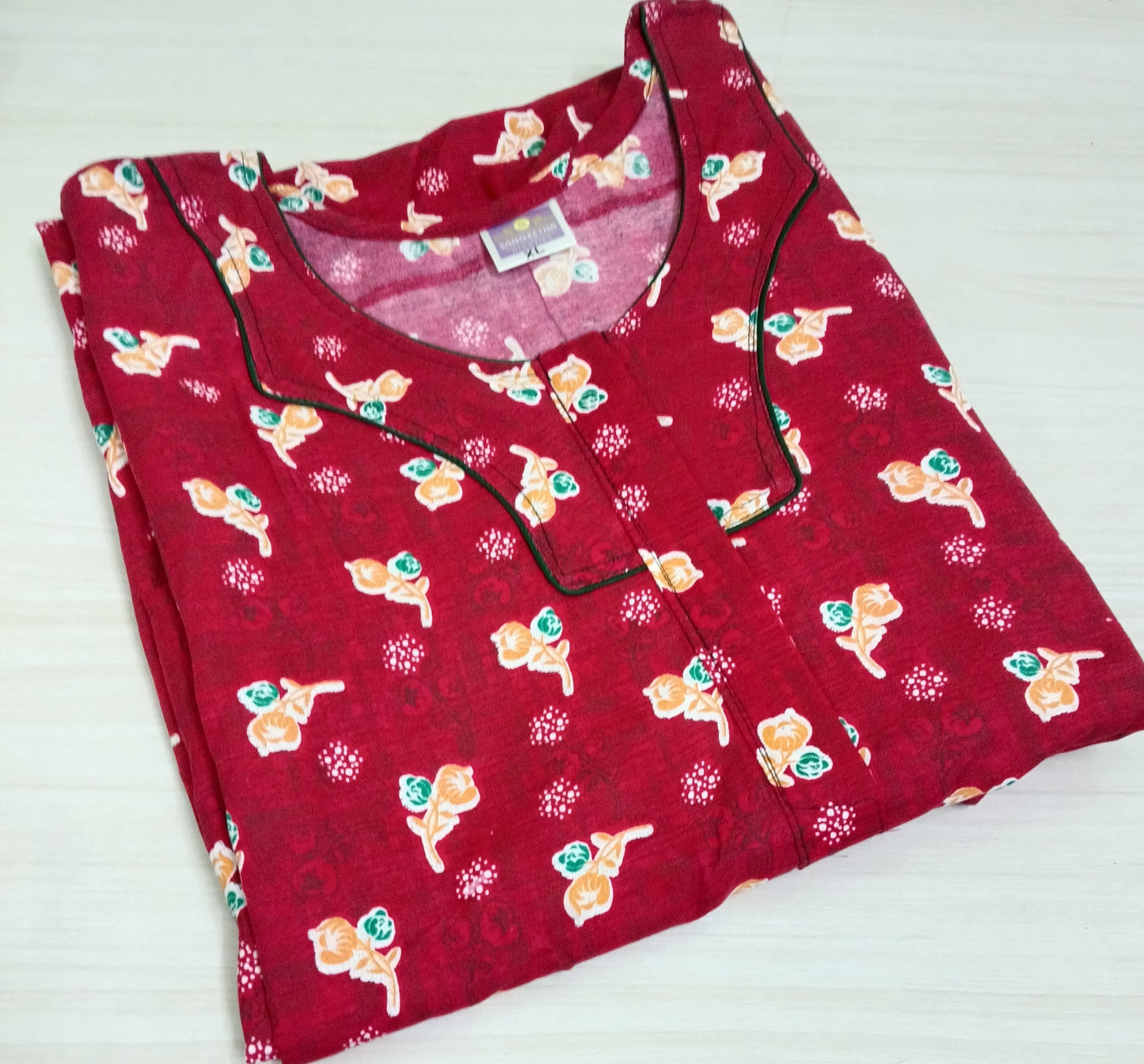 Cotton Nighty for Women - XL