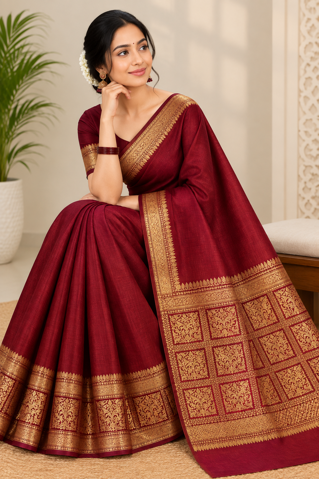 Soft Silk Saree with Unstitched Blouse Piece