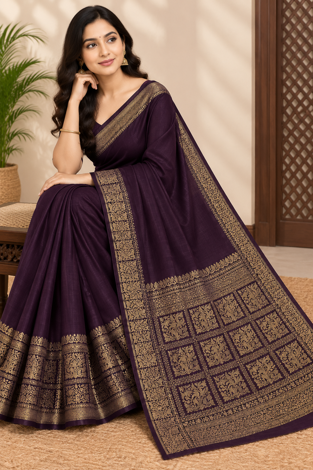 Soft Silk Saree with Unstitched Blouse Piece