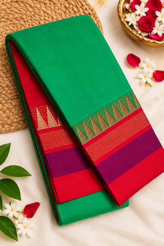 Elampillai Silk Saree with Unstitched Blouse Piece
