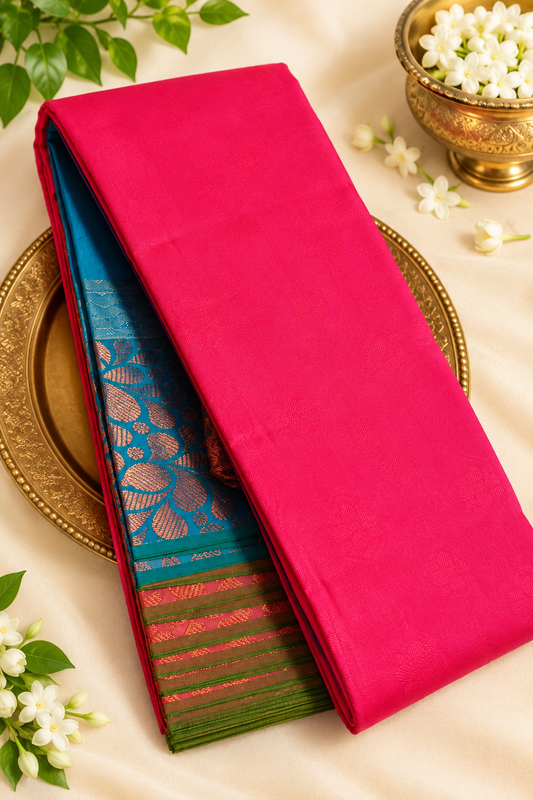 Elampillai Silk Saree with Unstitched Blouse Piece