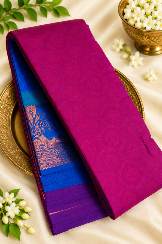 Elampillai Silk Saree with Unstitched Blouse Piece
