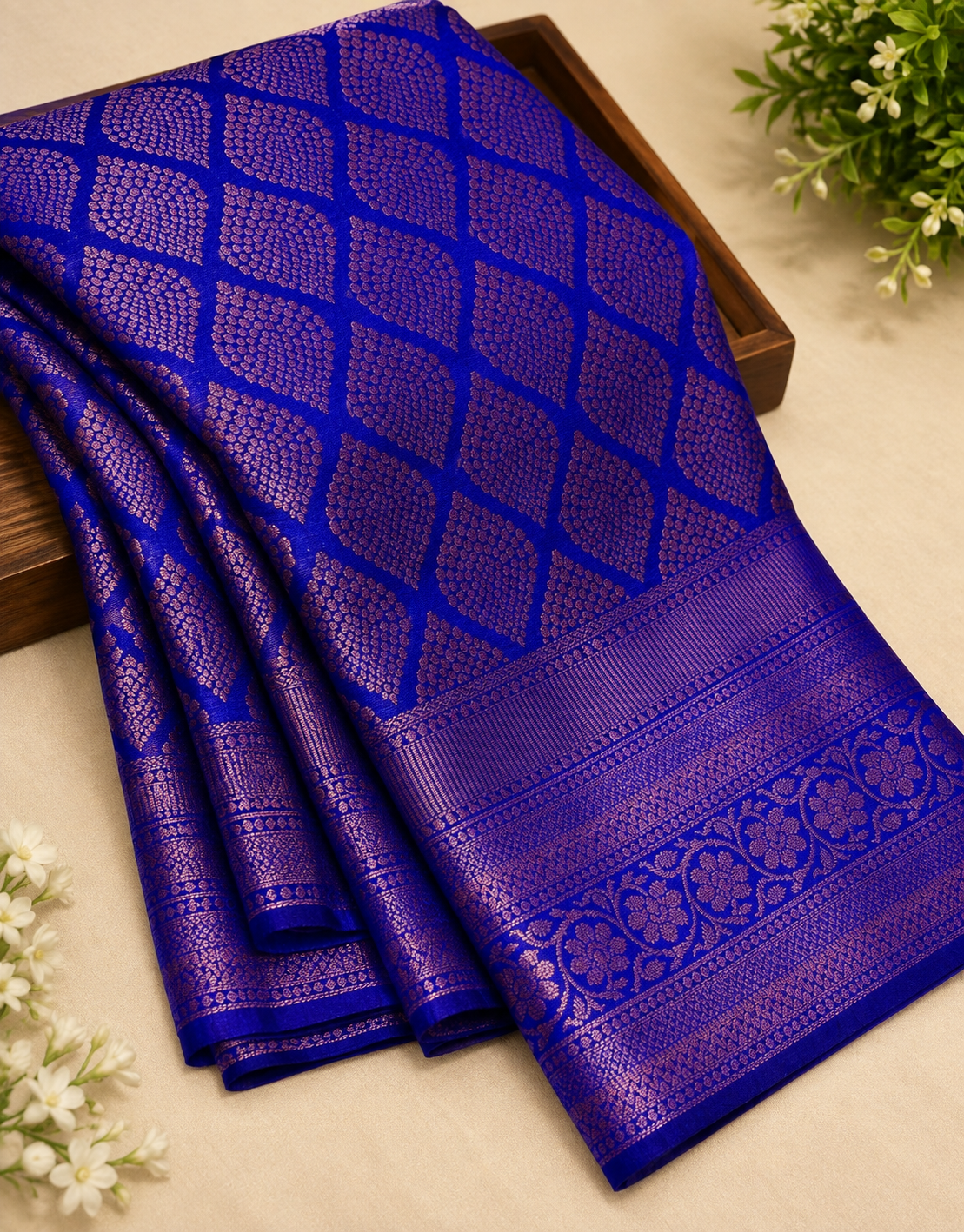 Soft Silk Saree with Unstitched Blouse Piece