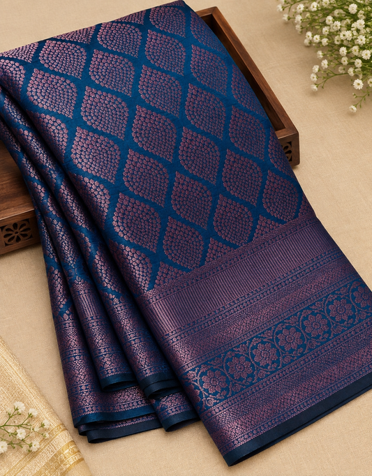 Soft Silk Saree with Unstitched Blouse Piece