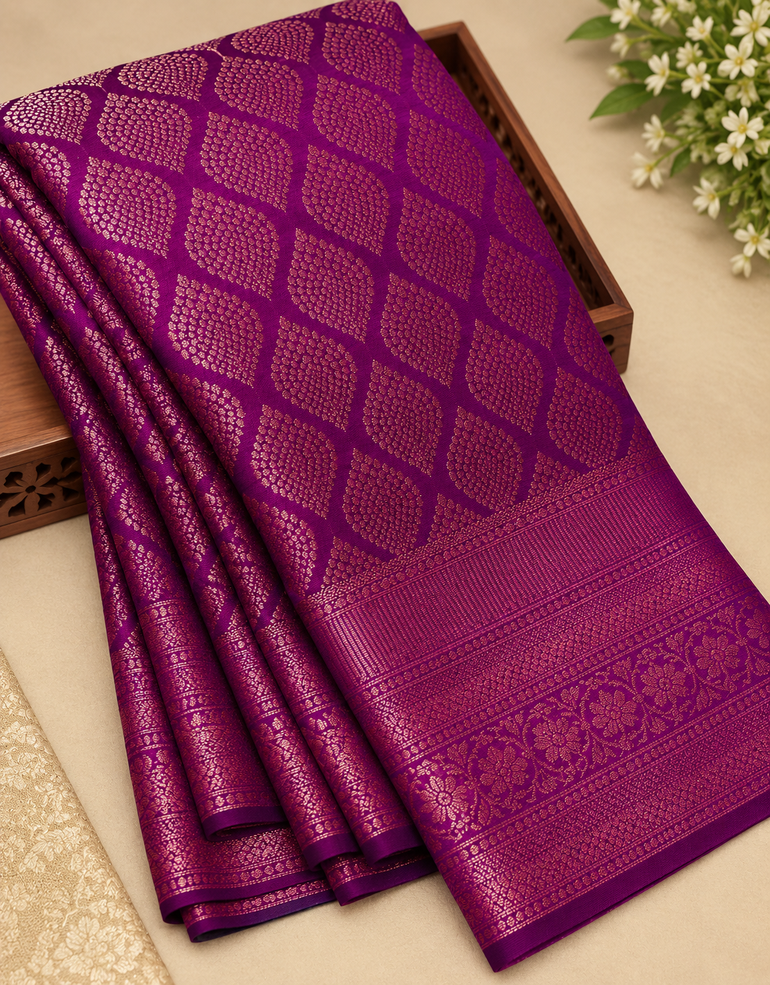 Soft Silk Saree with Unstitched Blouse Piece