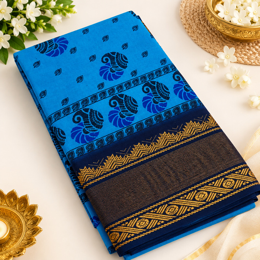 Bandhini Pure Cotton Saree