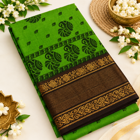 Bandhini Pure Cotton Saree