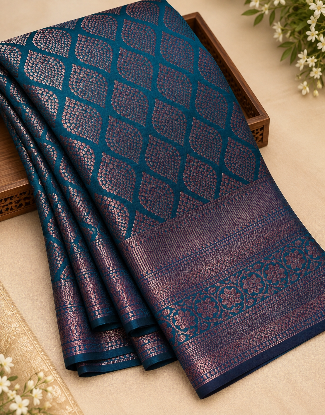 Soft Silk Saree with Unstitched Blouse Piece