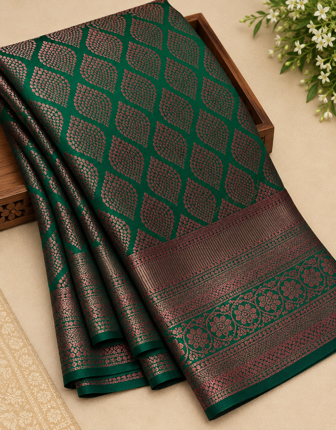 Soft Silk Saree with Unstitched Blouse Piece