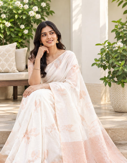 Soft Silk Saree with Unstitched Blouse Piece