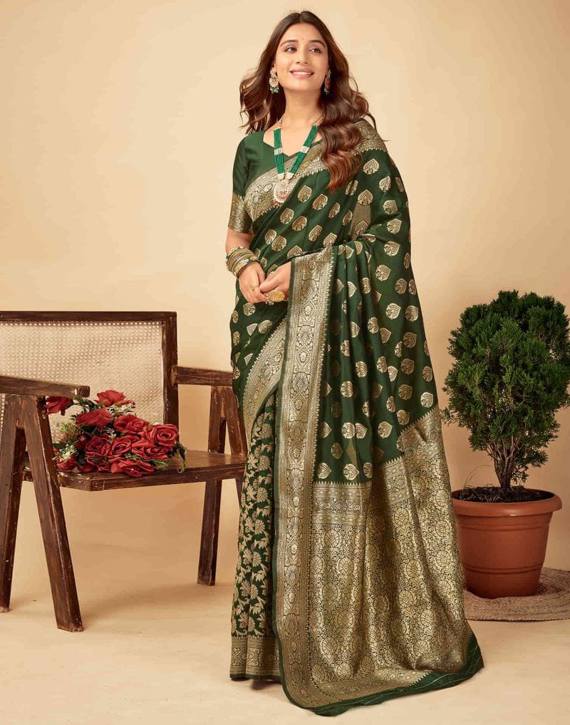 Soft Silk Saree with Unstitched Blouse Piece