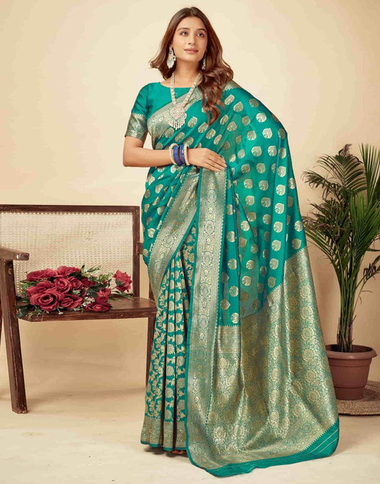 Soft Silk Saree with Unstitched Blouse Piece