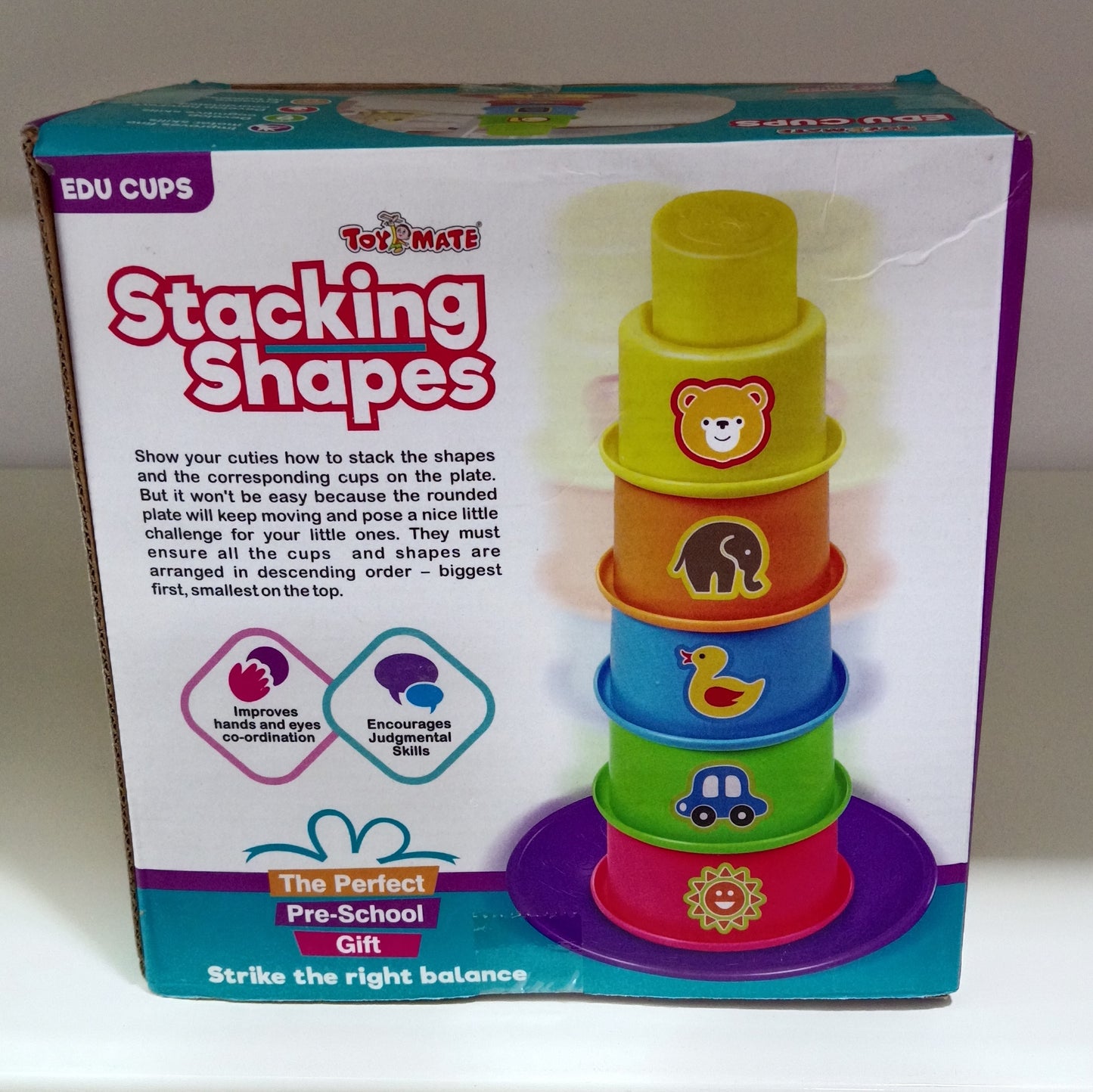Cups Stacking Shapes