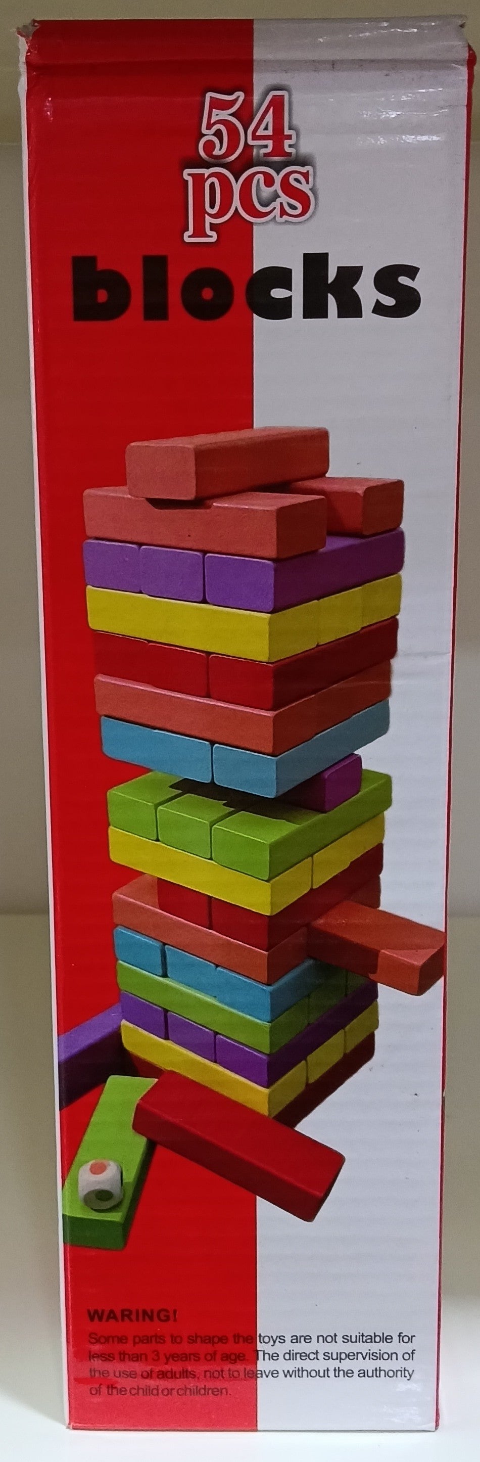 54 Pcs Wooden Tumbling Tower