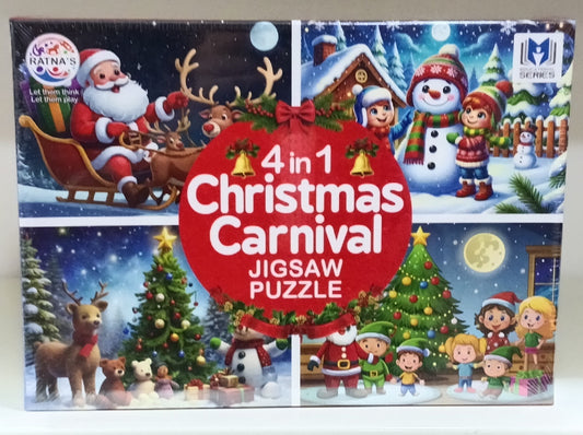 4 in 1 Jigsaw Puzzle Christmas Carnival