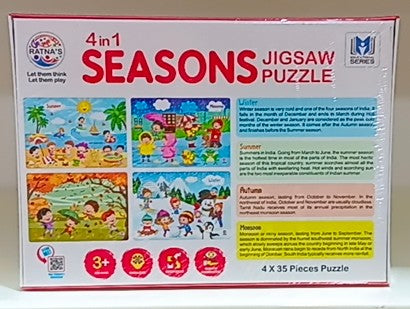 4 in 1 Jigsaw Puzzle Seasons