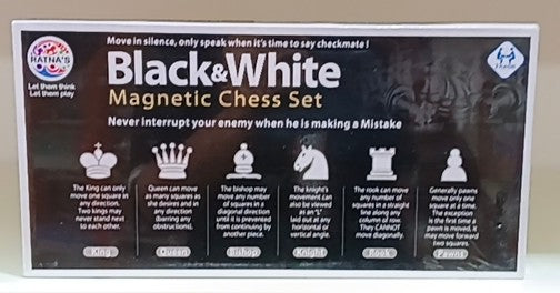 Black and White Magnetic Chess Set