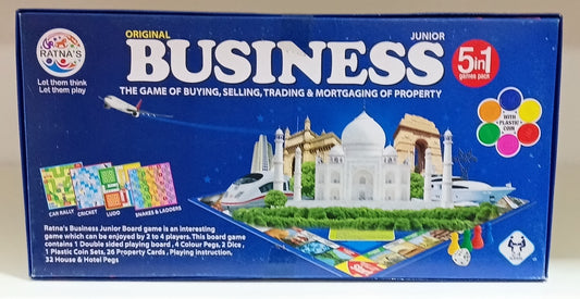 5 in 1 Business Junior Deluxe Board Game