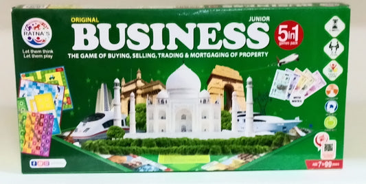 5 in 1 Business Junior Deluxe Board Game