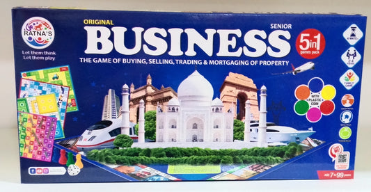 5 in 1 Business Senior Deluxe Board Game