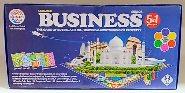 5 in 1 Business Senior Deluxe Board Game