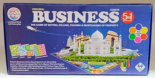 5 in 1 Business Senior Deluxe Board Game