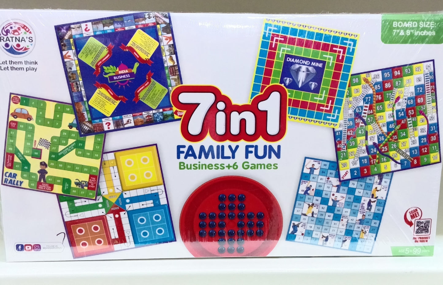 7 in 1 Family Fun Board Gam
