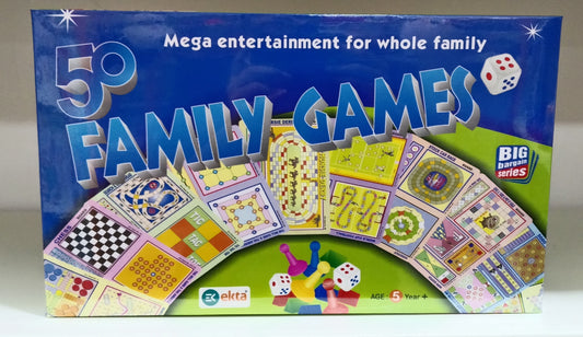 50 Family Fun Board Game Set