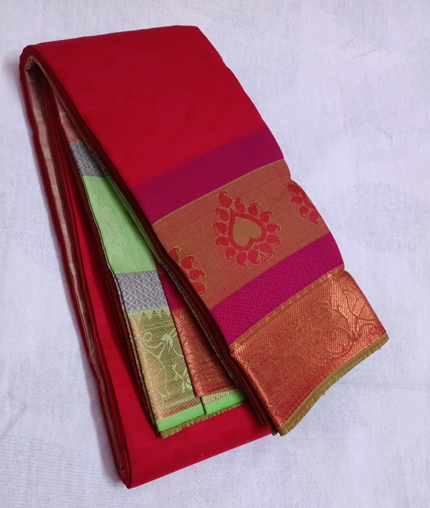 Elampillai Silk Saree with Unstitched Blouse Piece