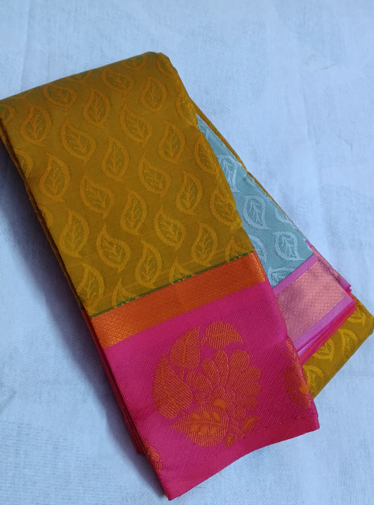 Elampillai Silk Saree with Unstitched Blouse Piece