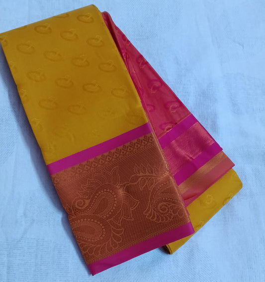 Elampillai Silk Saree with Unstitched Blouse Piece
