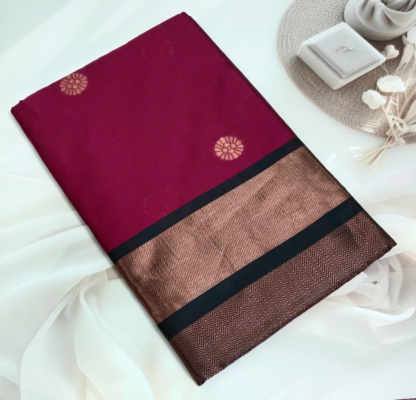 Soft Silk Saree with Unstitched Blouse Piece