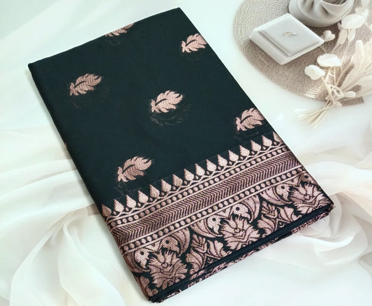 Soft Silk Saree with Unstitched Blouse Piece