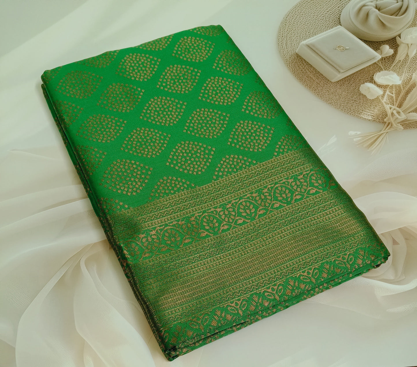 Soft Silk Saree with Unstitched Blouse Piece