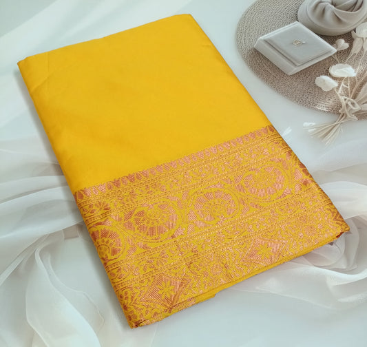 Soft Silk Saree with Unstitched Blouse Piece